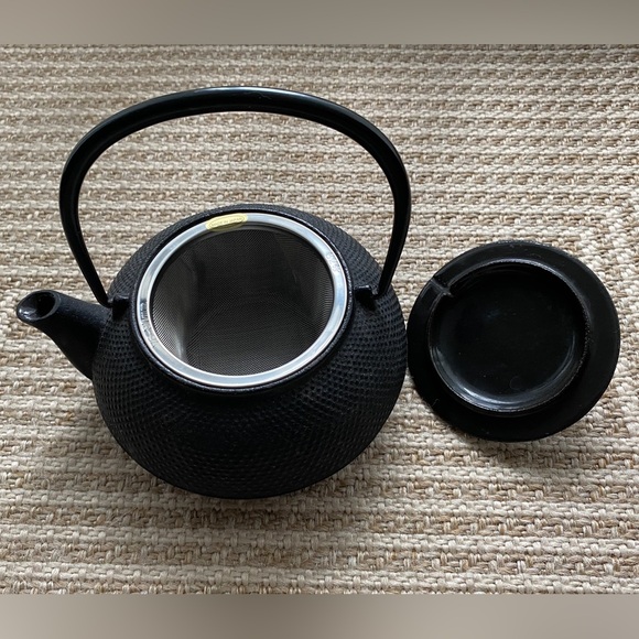 Iwachu Japanese cast iron Tetsubin teapot, Hobnail black - Picture 7 of 15